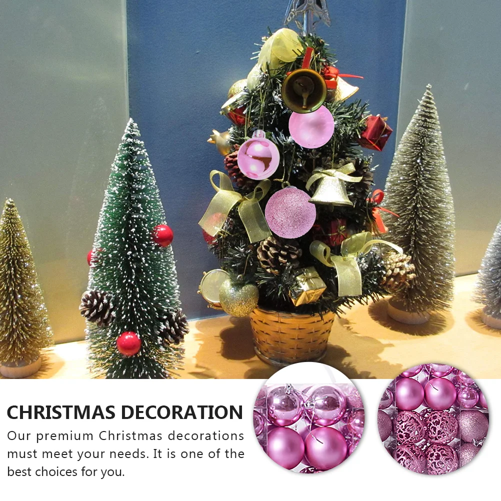 Bolas de Navidad Decoración Decoraciones para árboles Adornos colgantes decorativos Hogar de plástico rojo