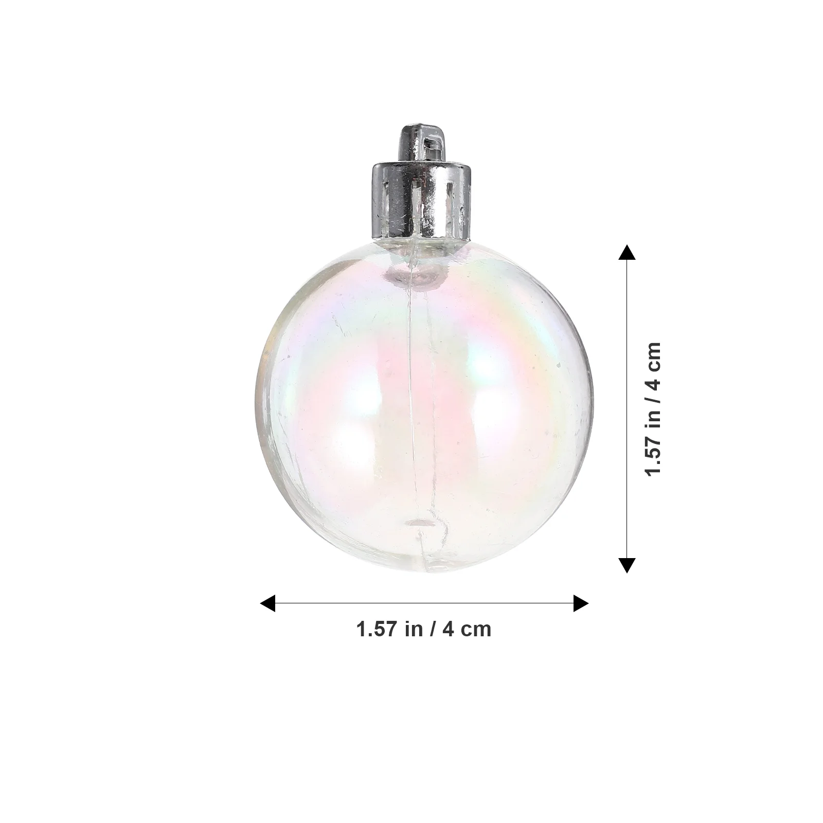 12 ชิ้น Pearl Bubble Ball ตกแต่งต้นคริสต์มาสแขวนตกแต่งจี้พลาสติกเครื่องประดับวันหยุดงานรื่นเริง