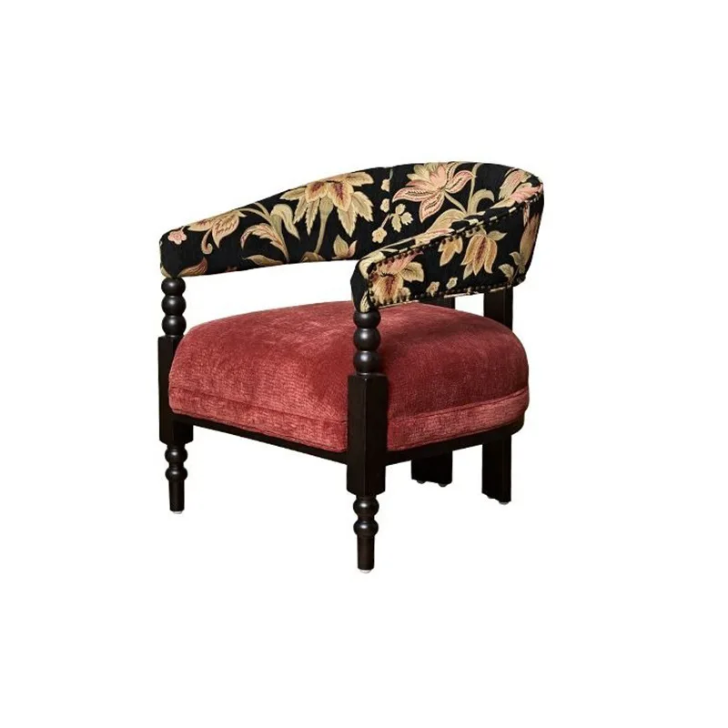 

Кресло из массива дерева с тканевой обивкой для небольшой квартиры, спальни, гостиной, одноместное, для отдыха