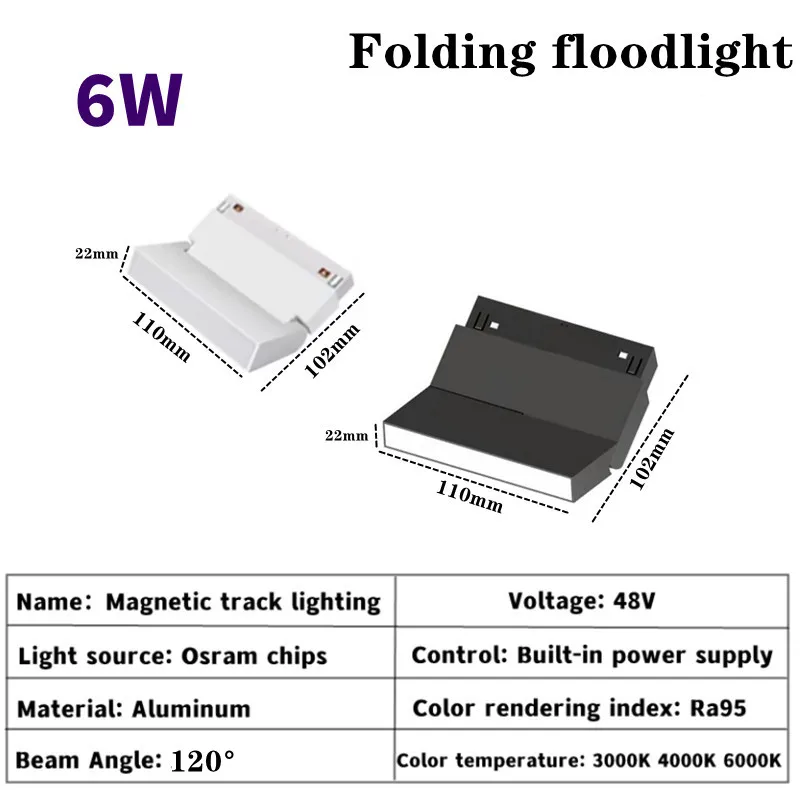 Moderne magnetische spoorverlichting Ingebouwde LED-spot Downlight Woonkamer zonder hoofdlicht Verlichting Grille Lampserie