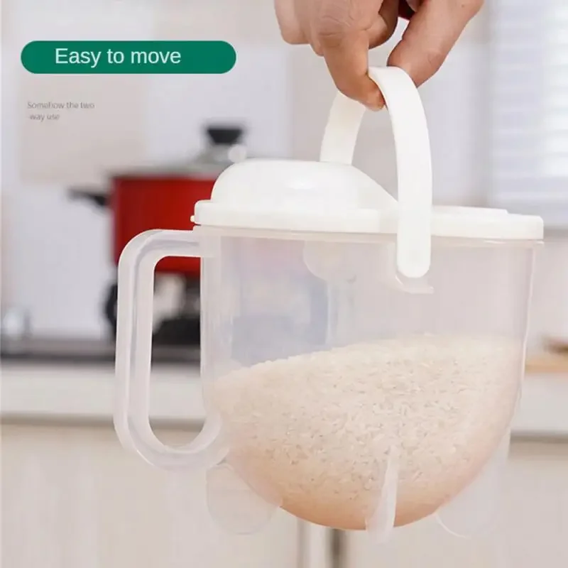 Quick Automatic Rice Washer Beans Cleaning Strainer Cereals Washing Filter Rice Sieve Colander Basket Kitchen Gadgets Tools