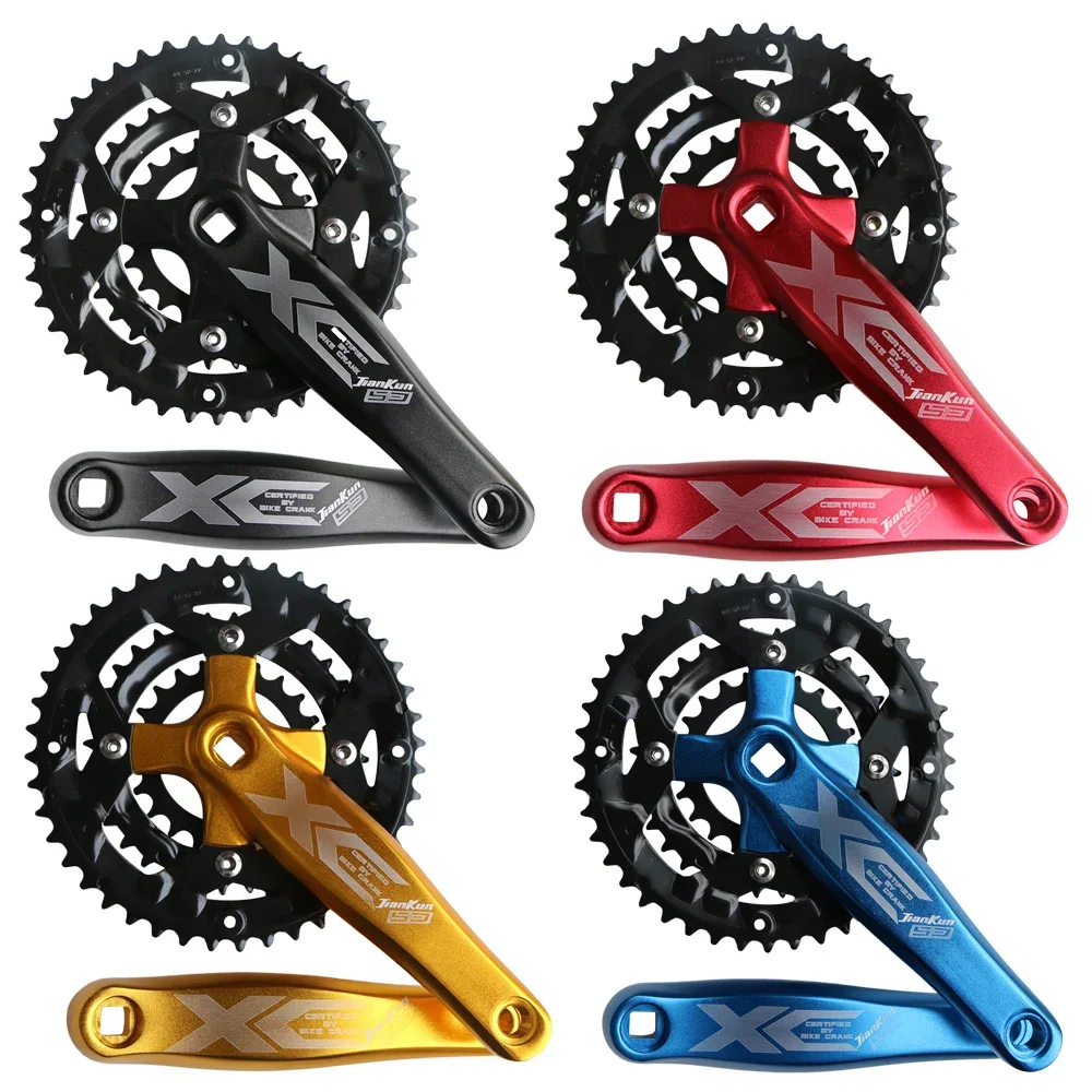 

MTB Road Bicycle Crank set 22T 32T 44T 9 Speed 27S bike Crankset Gear Disc sprocket 170mm crank 104BCD 64BCD chainring plate