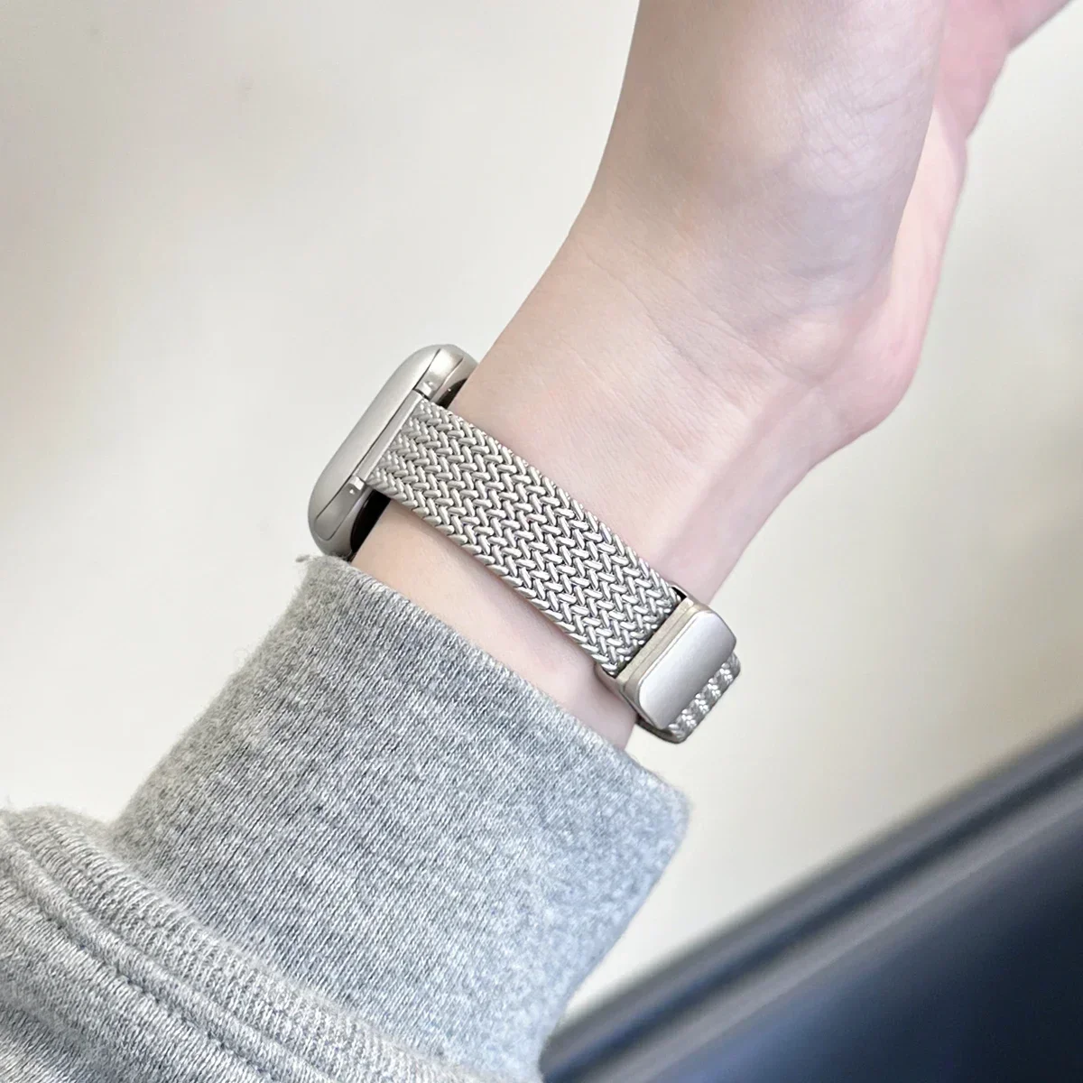 Magnetic Folding Loop Band For Apple Watch 9 8 7 41mm 45mm Slim Women Stainless Steel Strap For iwatch SE 6 5 4 40/44mm 38/42mm image 2