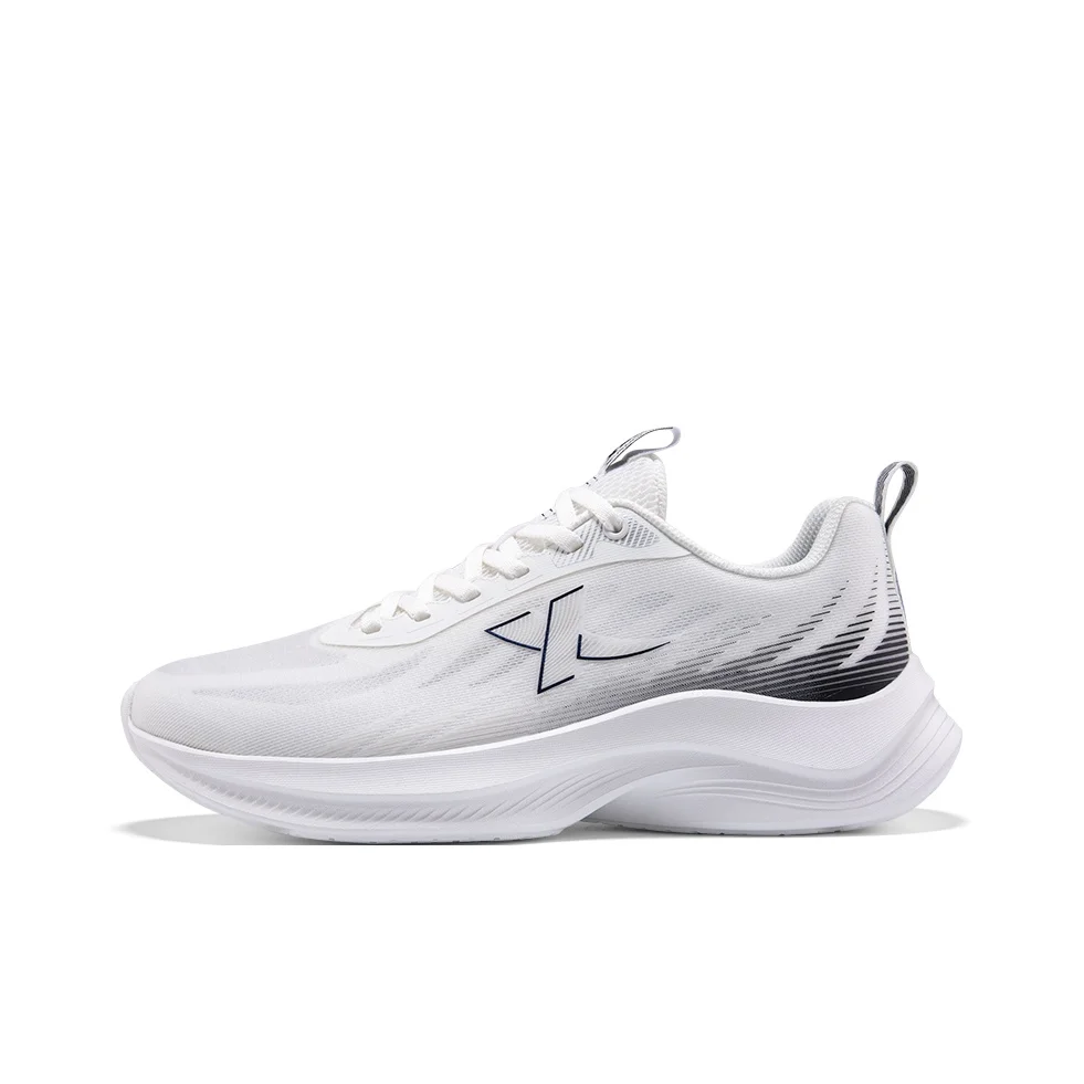 XTEP Mountain Scenery Slip Resistant Support Low top Casual Running Shoes Men's White Gray Black 876219110034-9