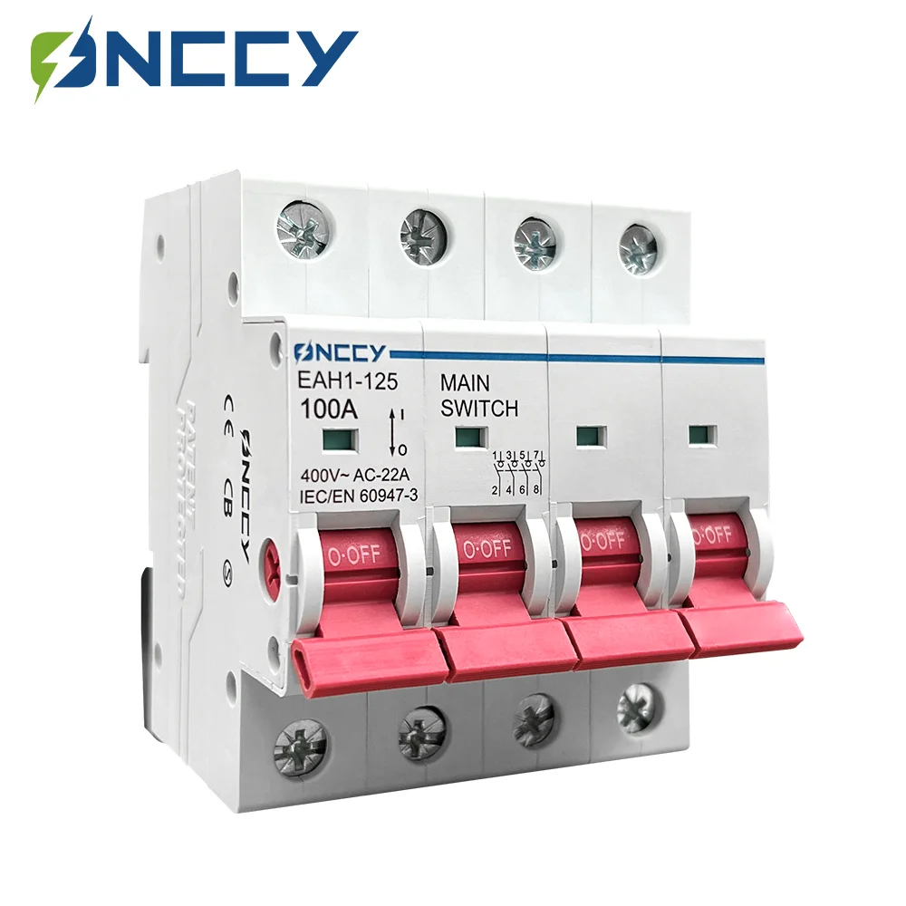 

ONCCY 4P AC Isolator Switch，415V AC disconnect，AC Isolation Switch 63A 80A 100A 125A