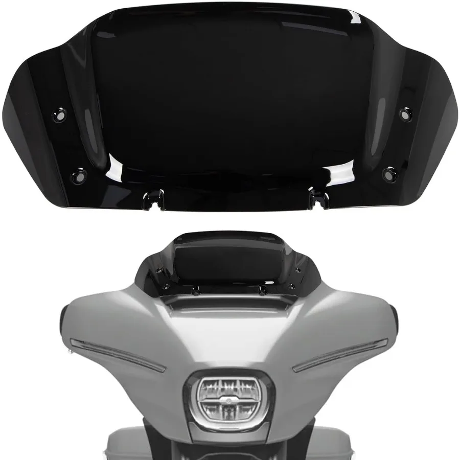 

Черный 10-волновый ветровой сплиттер для Harley Davidson CVO Street Glide FLHXSE 2023 2024 Street Glide FLHX 2024u