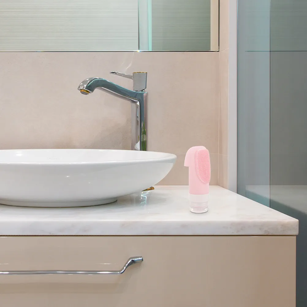 

Набор из 2 силиконовых дорожных флаконов по 60 мл, герметичные, многоразовые, пустые дозаторы для парфюмерии, лосьонов, шампуней, кондиционеров, средств для лица