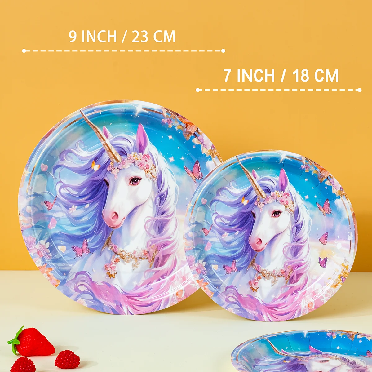 Unicorn Disposable Paper Plate - огляд і ціна Party Supplies