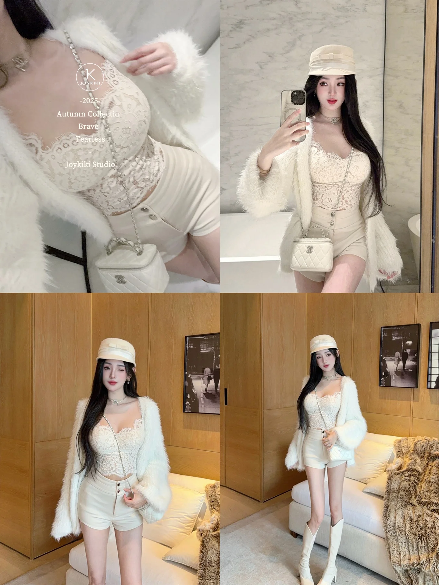 

Pure Desire Godd Lace Strap Vest Women's Clothing with Chest Pad Floral Hollow out Sexy Top Ci Walk ort Length