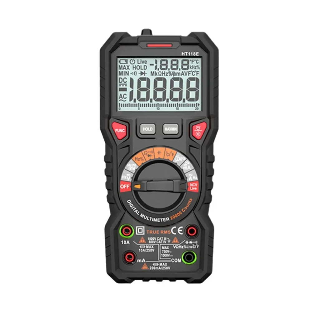 

Digital Multimeter HT118E with 20000 Counts Rugged Design and Smart Features for Accurate Electrical Measurements