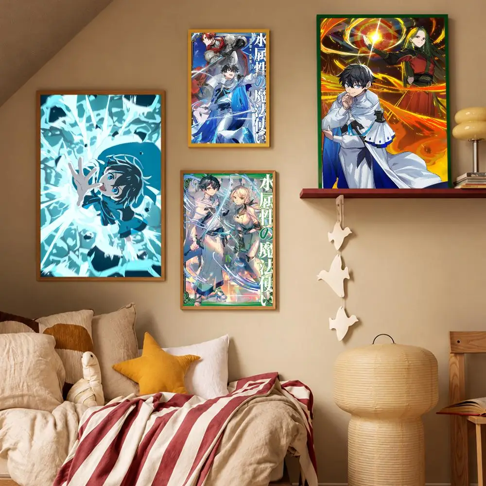 Anime Action The Water Magician Poster HD Waterproof Wall Art Posters Self Adhesive Bedroom Living Room Home Decor Gift