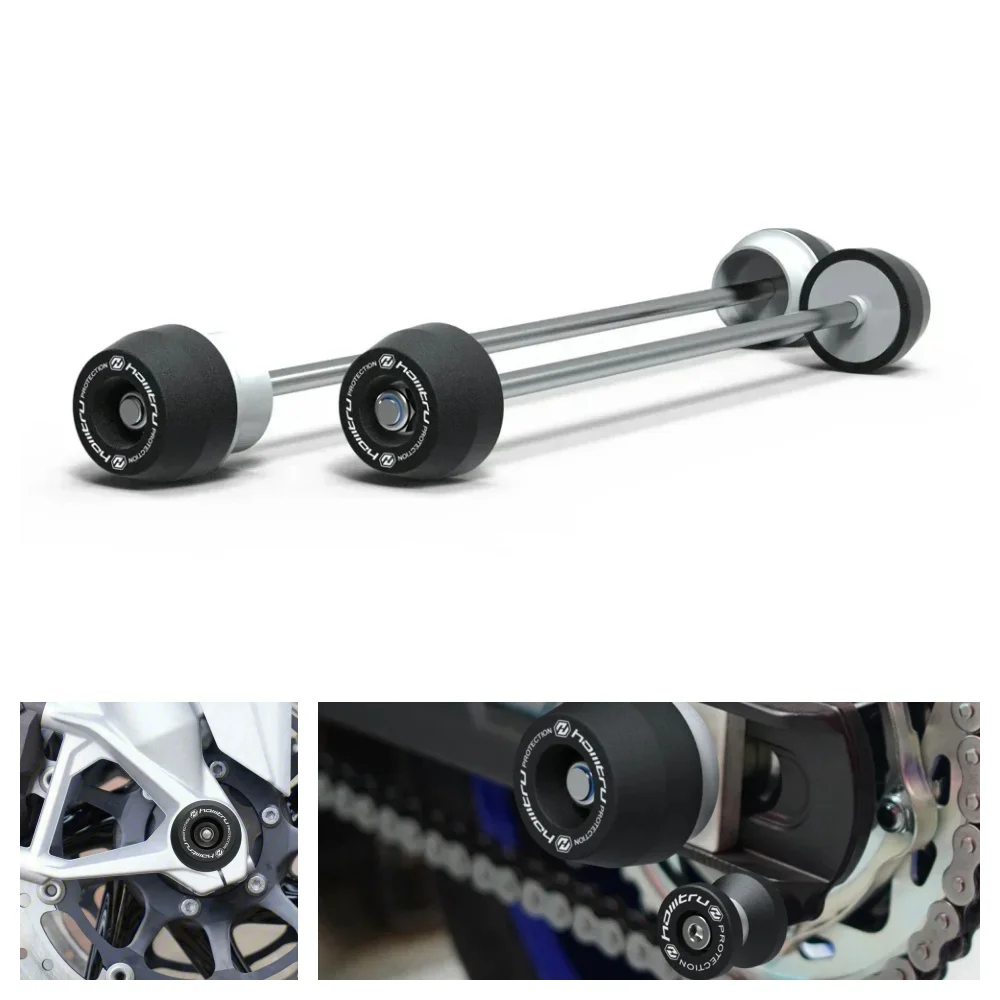 

For Kawasaki Z650 Z650RS Ninja 650 2017-2023 2024 Front Rear Axle Fork Crash Slider Motorcycle Wheel Hub Anti-Collision Block