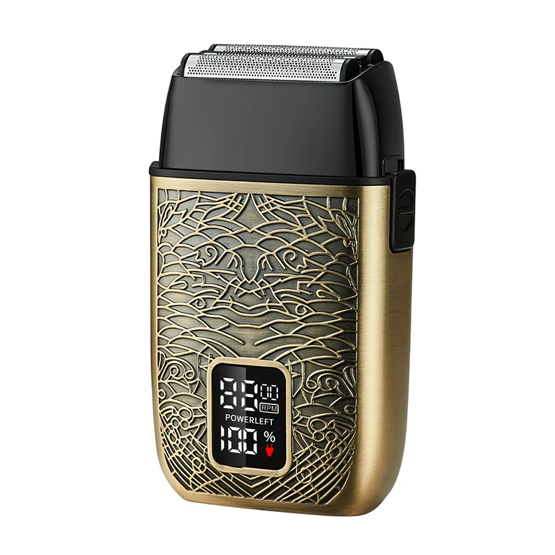 ماكينة حلاقة كهربائية للرجال ، ماكينة حلاقة محمولة ، جميع المعادن ، مقاومة للماء IPX6 ، 4D ، LK3010