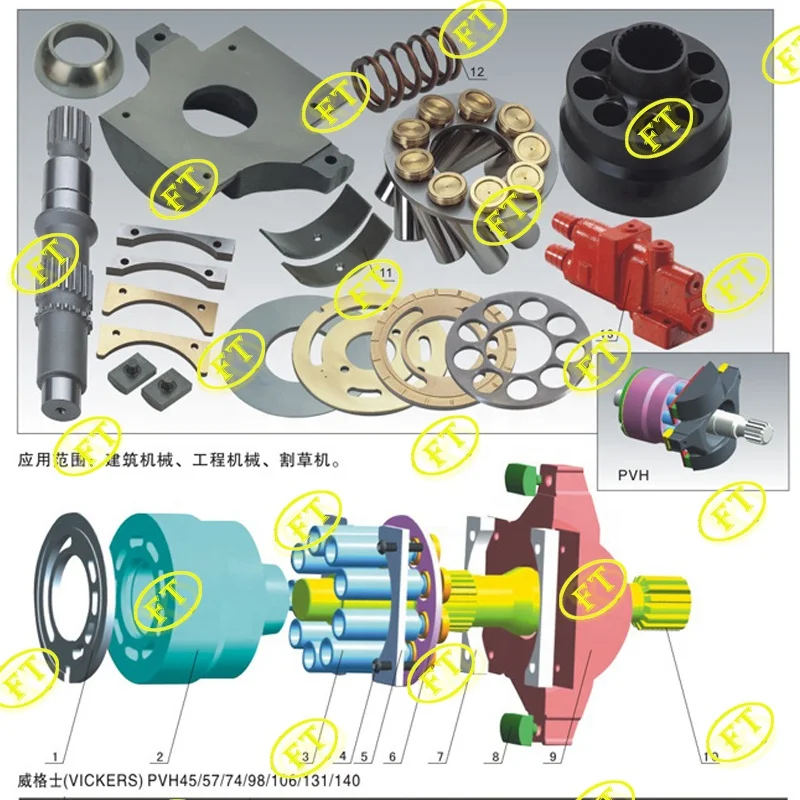 

Запасные части поршневого насоса PVH045 PVH057 PVH074 PVH098 HPV106 PVH131 PVH140