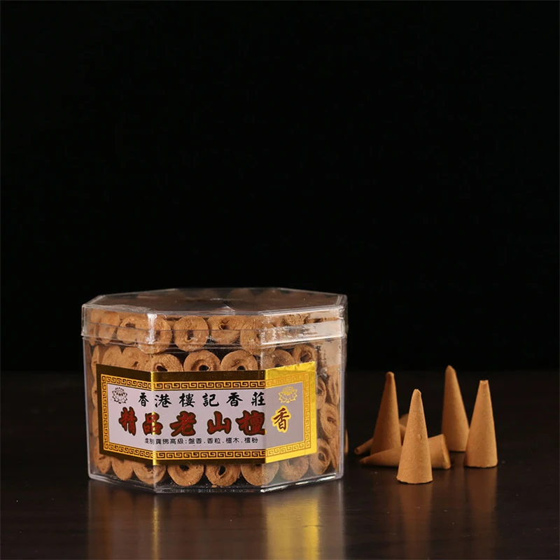 Dharma Laoshan Sandalwood Ordinary / Reflux Tower Incense Granules Household Indoor Fragrance Buddhist Hall Pray Ceremony Puja