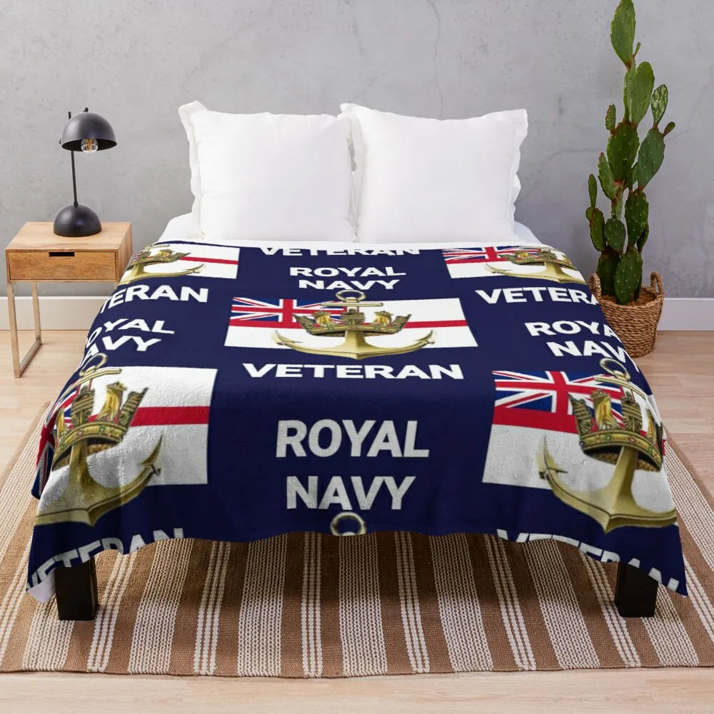 

Veteran of the Royal Navy Throw Blanket Shaggy Blanket Thermal Blankets For Travel