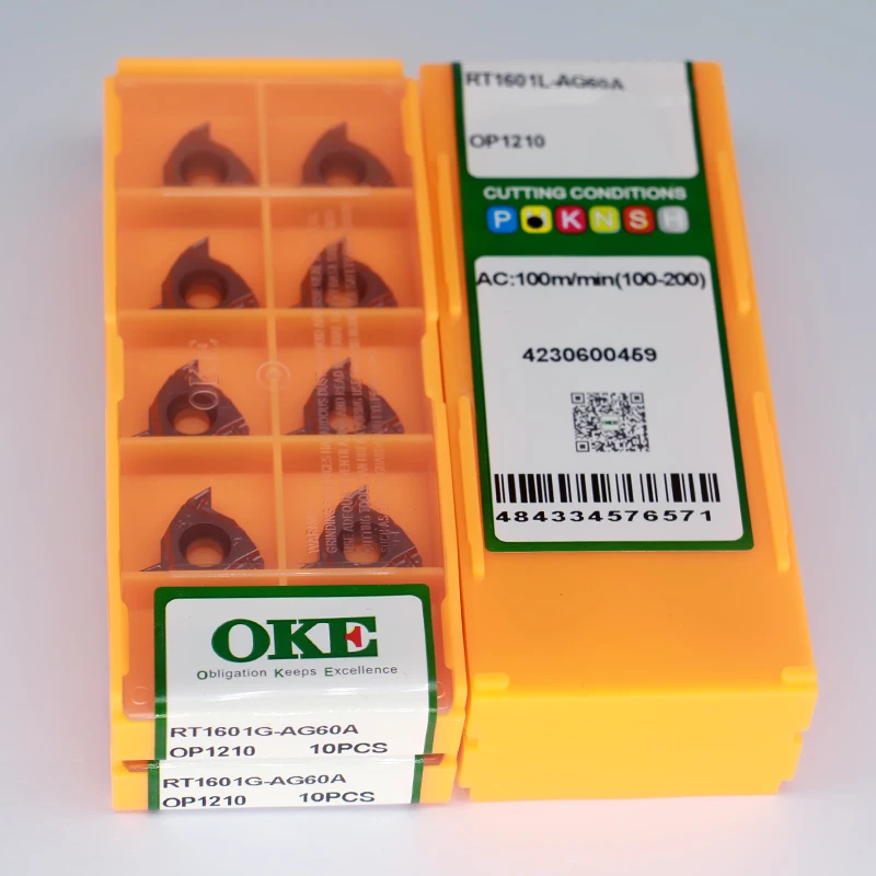Threading Turning Inserts RT1601G-AG60 1210 Threaded Carbide Cutter Plates For Tool Holder SER1212H16 SER1616H16 SER2020K16
