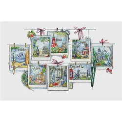 561Home Fun Cross Stitch Kit Package Greeting Needlework Counted  Kits New Style Joy Sunday Kits Embroidery