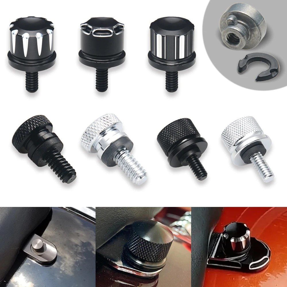 

Motorcycle Aluminum Rear Fender Seat Bolt Tab Screw Nut Cover For Harley Touring Road Glide Street Glide Sportster Dyna Softail