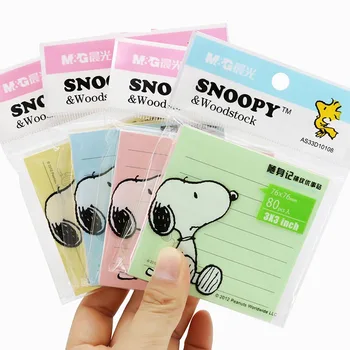 4 adet/grup Kawaii snomemo Memo Pad yapışkan not sevimli N kez kırtasiye etiket not defteri postane okul malzemeleri