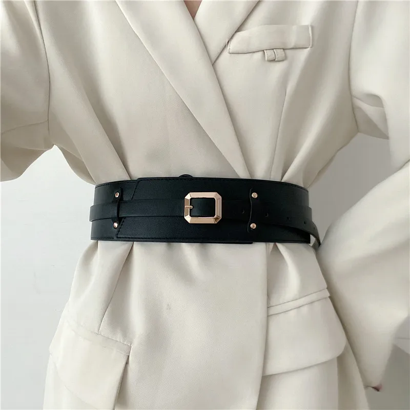 

X6010 Waist Coat Belt Women's Decorative Wide Fashion Joker Summer Dress Waistband Suit Windbreaker Waist Belt Waist Belts