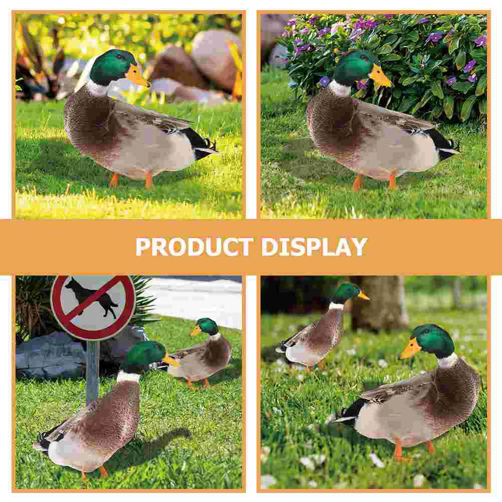 2 Pcs Courtyard Insert Wood Pile Yards Simulation Acrylic Outdoor Decoration