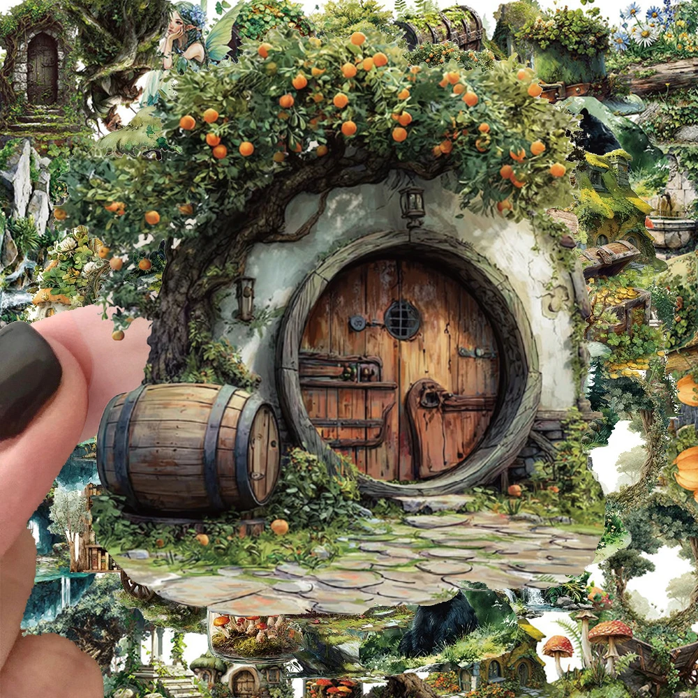 10/30/50 قطعة شفافة الغابات ماجيك الساحرة الكرتون ملصقات Vintage الشارات الجمالية DIY بها بنفسك القرطاسية خوذة سيارة لطيف ملصق حزمة #1