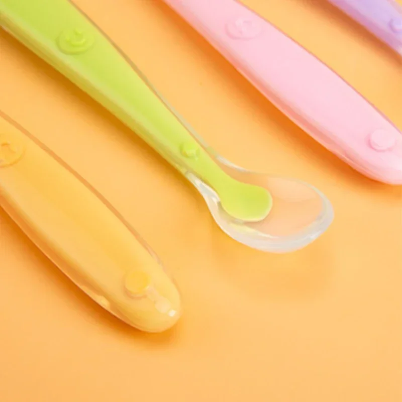 Baby Silicone Soft Spoon Gadgets Feedin Bebe  Baby Items  Baby Food Tiny Spoon