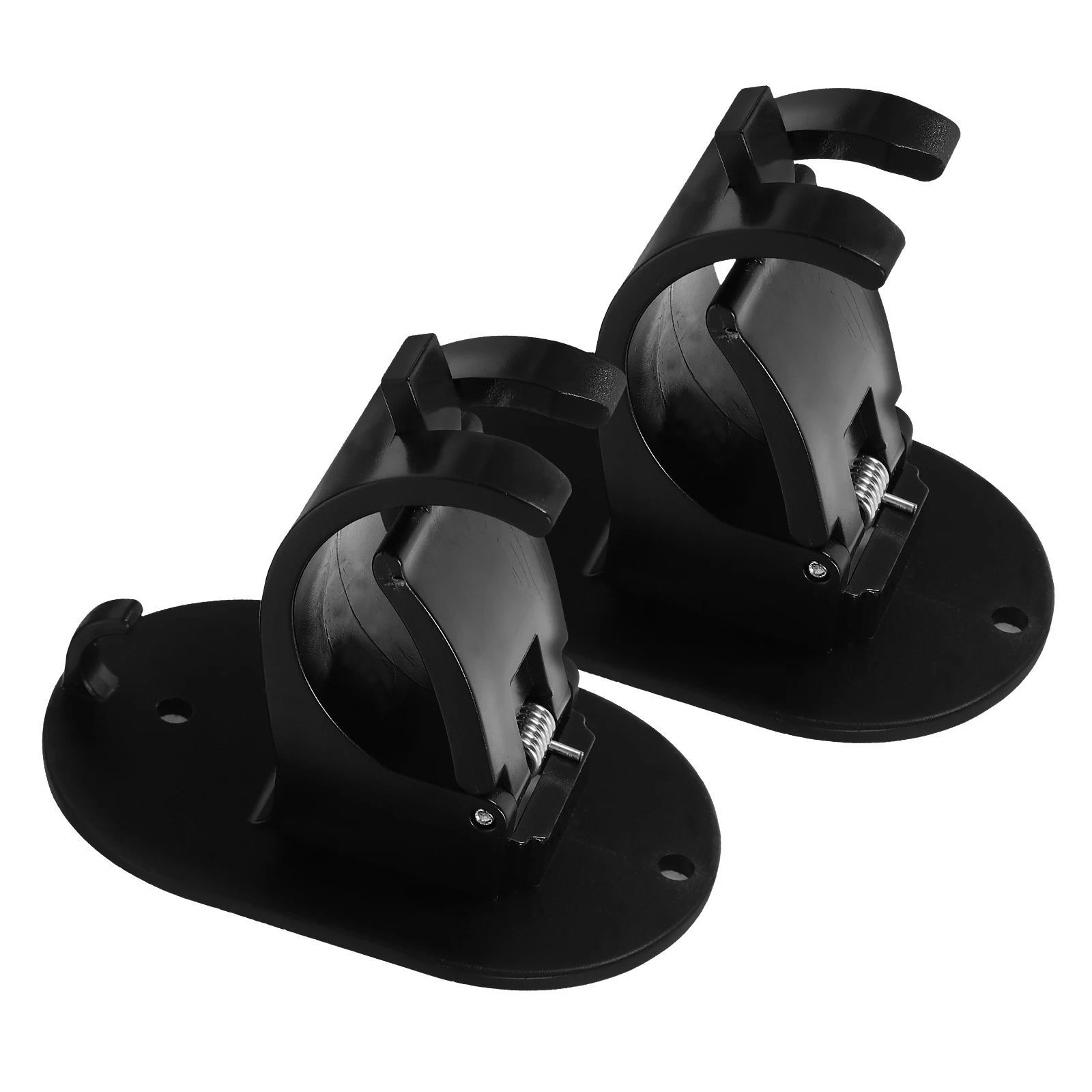 

2 Pcs Curtain Rod Holder Adhesive Hooks Shower Pole Clips No Drill Strong Adhesion Bathroom Bedroom Decor Accessories