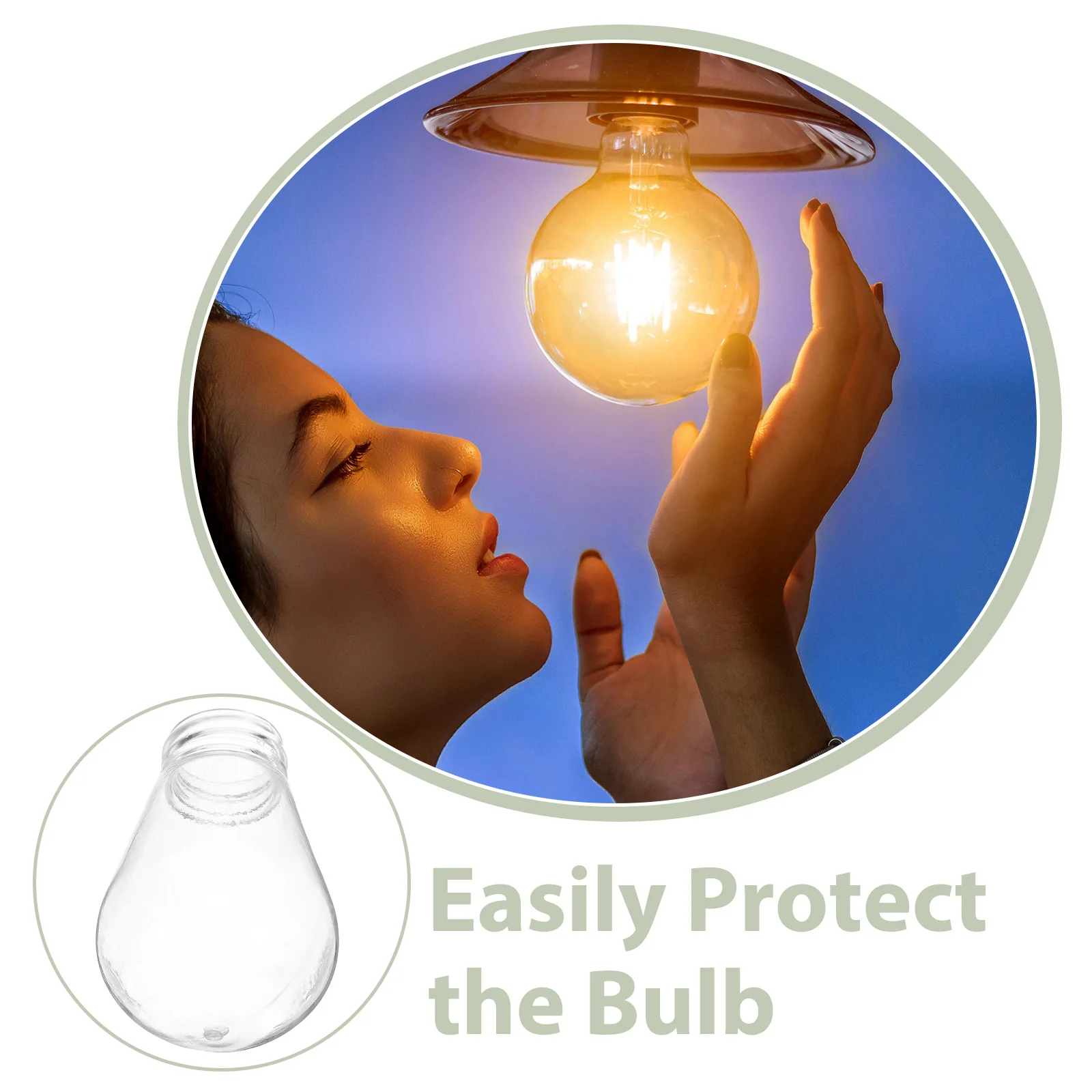 30pcs Transparent Lamp Bulb Covers E27 Plastic Light Shells High Transmittance Heat Resistant For String Lights Festive