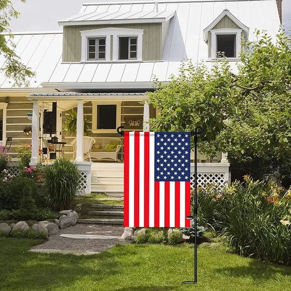 Weather Proof Garden Flag Pole Holder Detachable Stable Garden Banner Pole Stands Black Garden Flags Stand Farmhouse