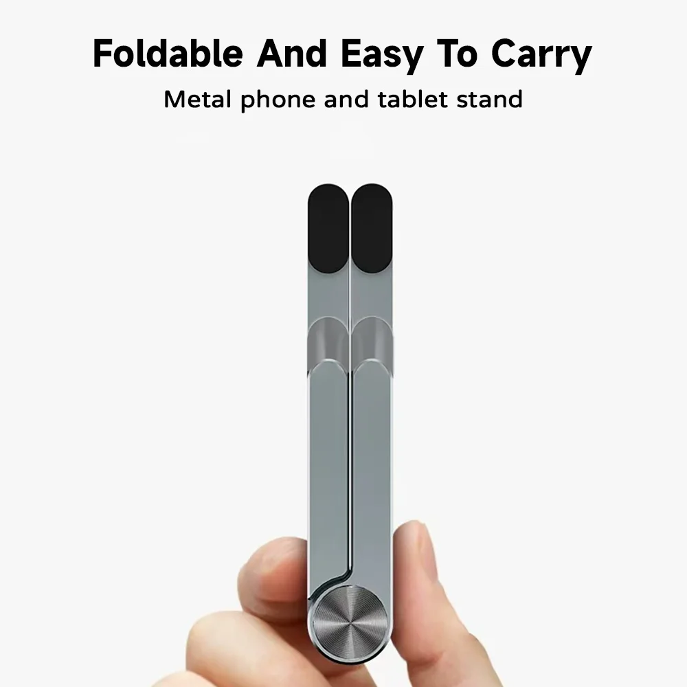 V-Shaped Folding Bracket Multi-Angle Adjustable Phone Stand Desktop Holder for Small Smartphones Tablets Office Desk Accessories view 6
