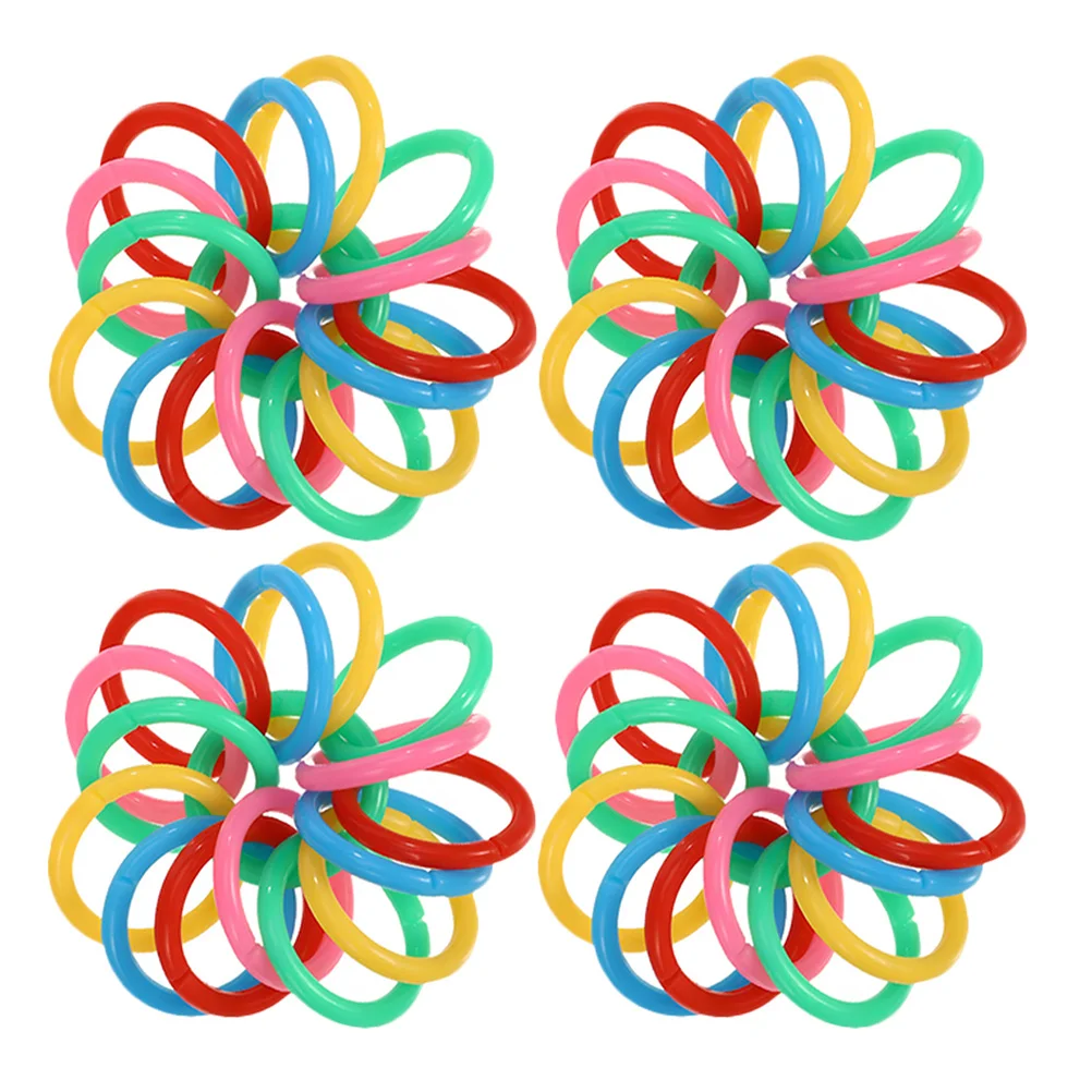 

350Pcs Plastic Binder Rings for Loose Leaf Paper Office School Document Organization Colorful Open Rings Reusable