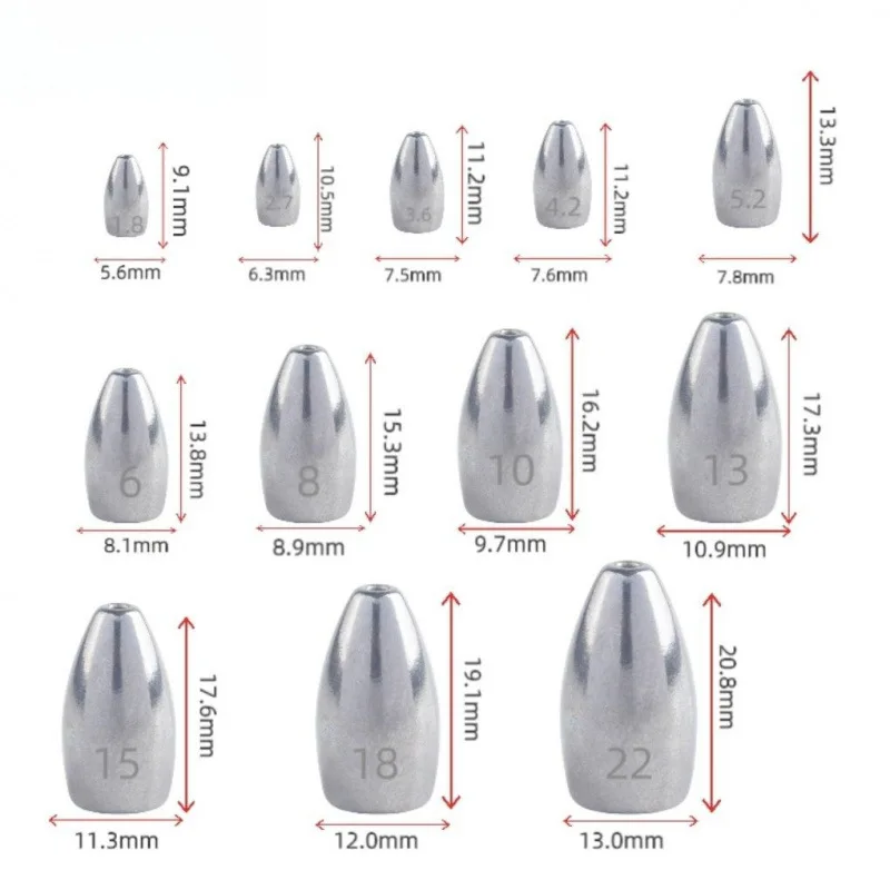 الصيد سبائك معدنية أسفل الرصاص ثقالة تكساس تلاعب كارولينا الحفارات الرصاص الوزن رمي مساعدة طويلة يلقي الصيد معالجة الملحقات #2