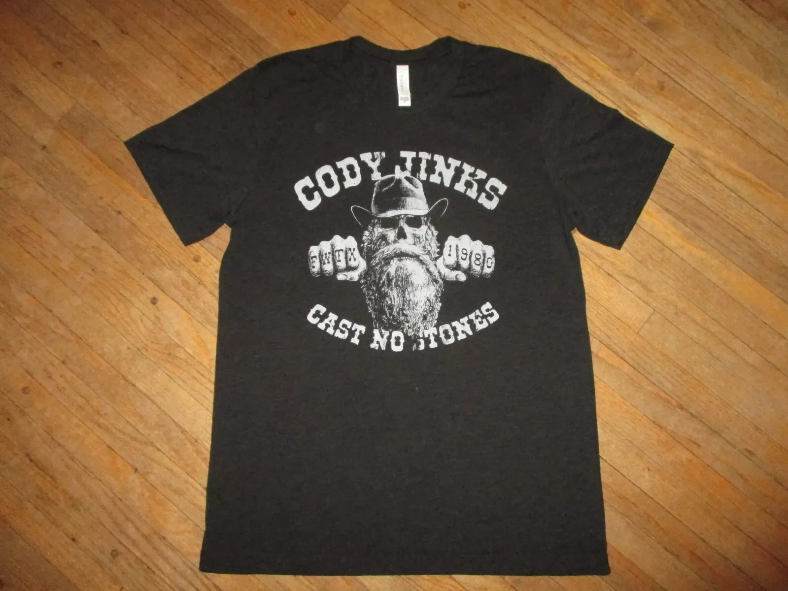 CODY JINKS CAST NO STONES Outlaw Country Skeleton T Shirt Full Size S-5XL