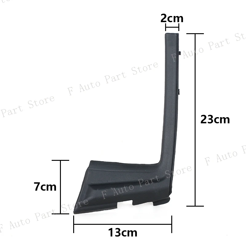 Envoltura de parabrisas delantero de coche, embellecedor de esquina, tapa de cubierta lateral de limpiaparabrisas, para Toyota Yaris 2012, 2013,