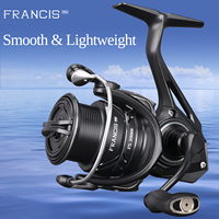 TSURINOYA  Spinning Fishing Reel FRANCIS FS PRO 800S 1000 C2000S 2500S 3000M 4000M 158g Shallow Spool Versatile Long Cast Bass