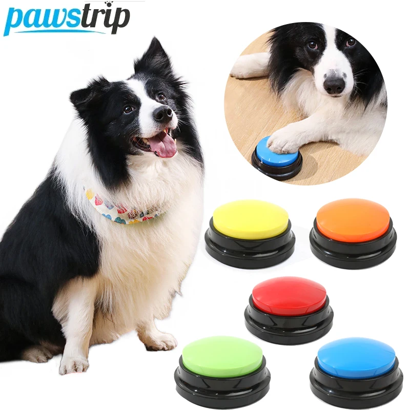 

Interactive Dog Toys Funny Voice Recording Button Recordable Talking Button for Communication with Pet Dog Training Button