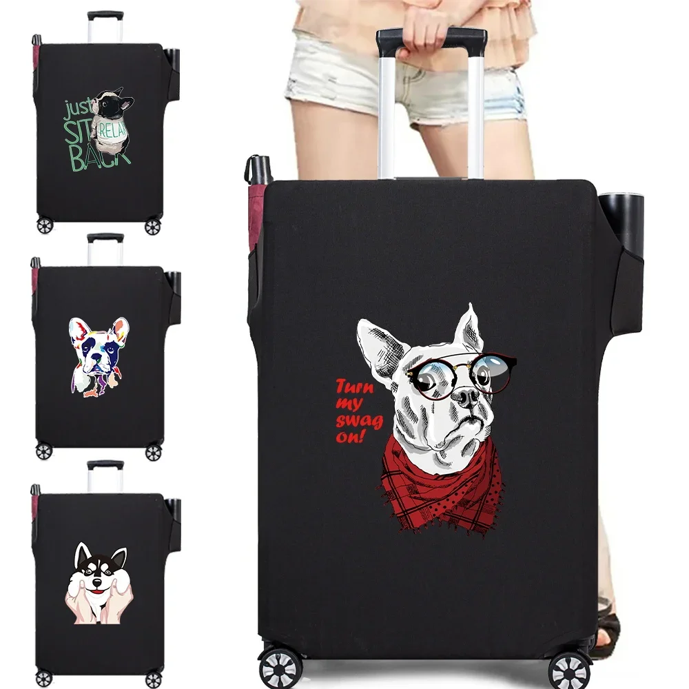 Protection Luggage Cover Bag Travel Accessories Luggages Supplies Pull Rod Box Covers Dust Elastic 18-32 Inch Multi Pocket Dog