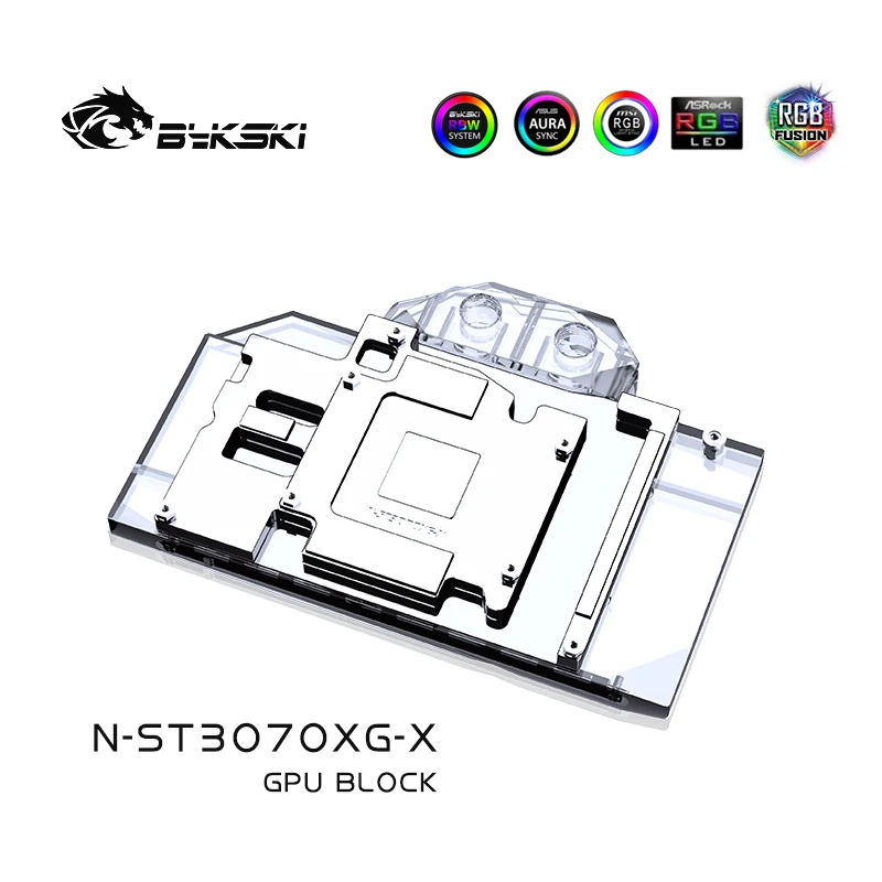 Bykski GPU Blocco di raffreddamento ad acqua personalizzato per ZOTAC GeForce RTX3070 X-GAMING, dispositivo di raffreddamento a liquido per scheda grafica, N-ST3070XG-X