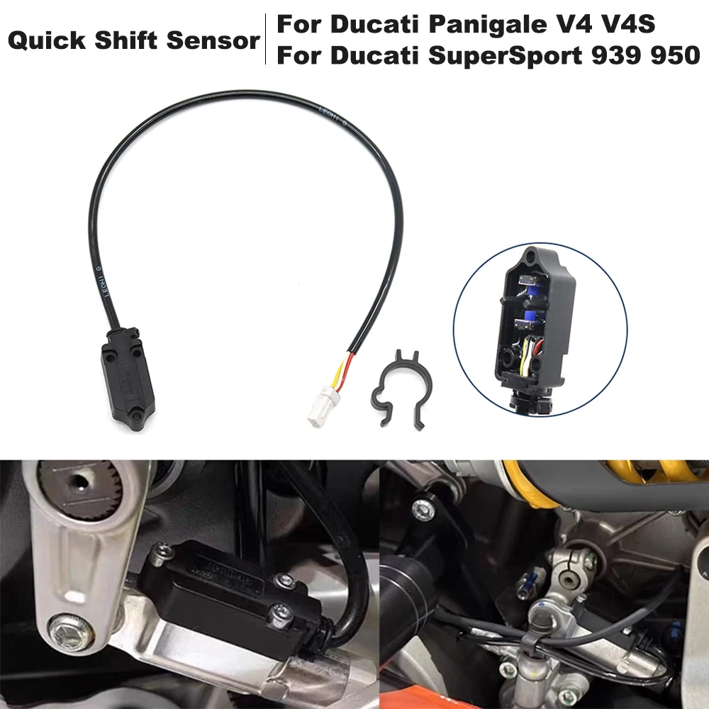 

Motorcycle Accessories Quickshift Quick Shift Sensor For Ducati Panigale V4 V4S 2018-2025 SuperSport 950 939 2017-2024 Black