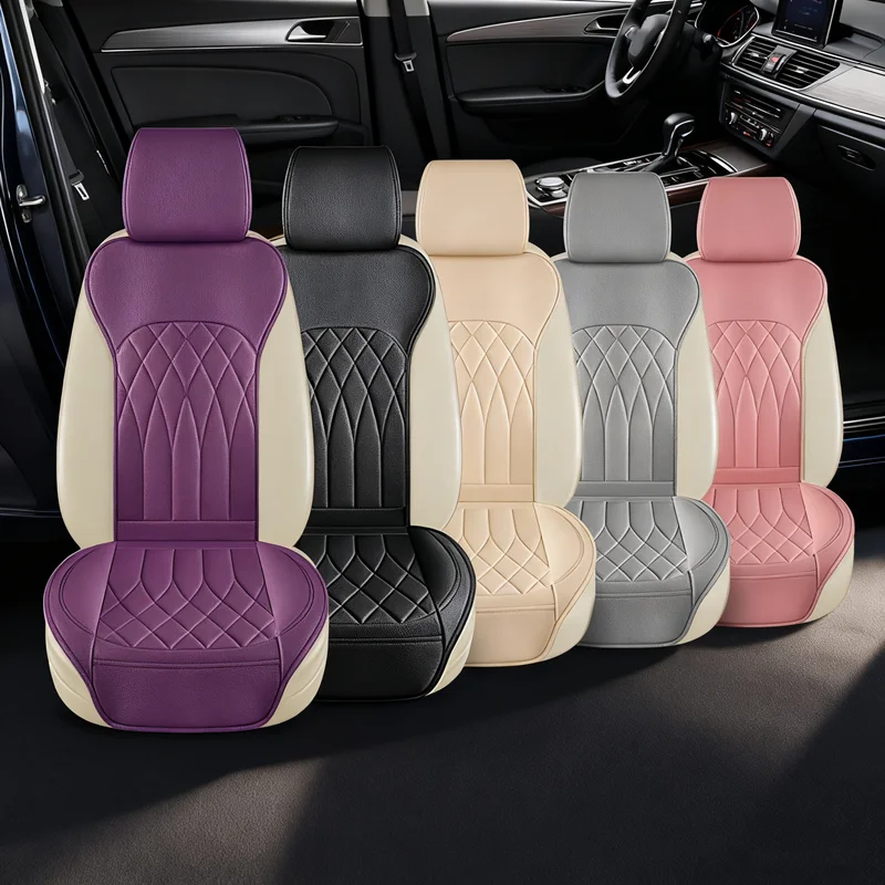 

2-Seats Pu Leather Car Seat Covers Universal Seat Cushion Four Seasons For BMW E90 X5 E53 E91 X6 E71 F10 E34 F15 G30 E85 E84 E83