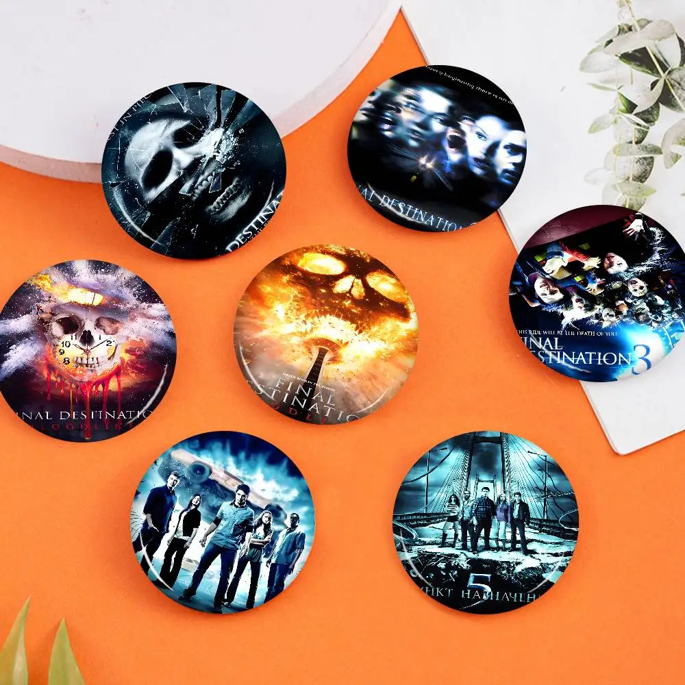 

Final Destination Movie New Brooches Soft Button Pin Funny Silly Gnarpy on A Skateboard Meme Badge Gamer Collection Gifts