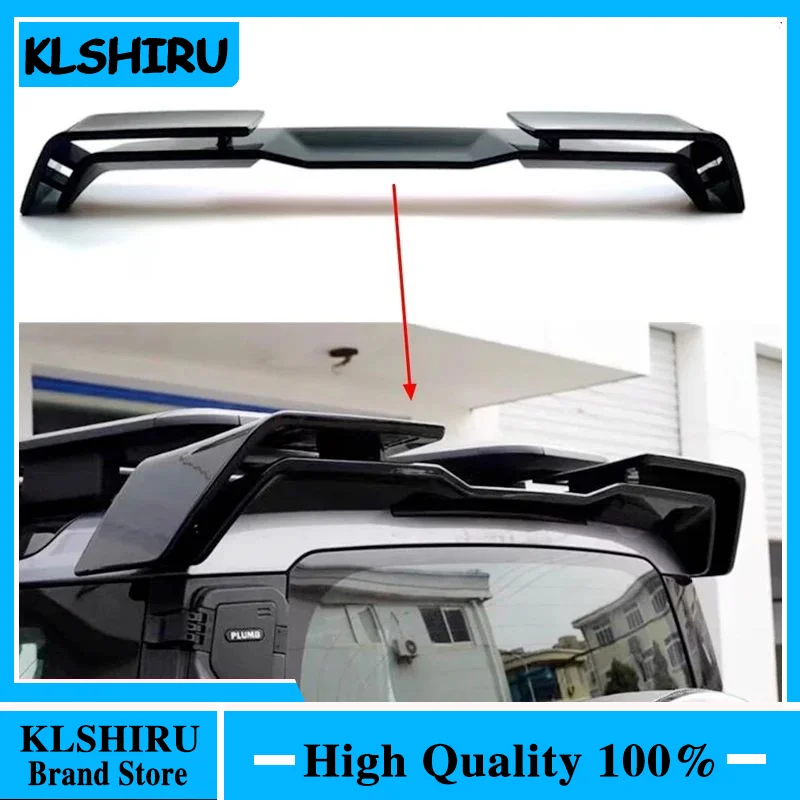 For Land Rover Defender 2020 2021 2022 2023 High Quality ABS Black Rear Trunk Lip Roof Spoiler Splitter Top Wing