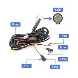 THE ONE Driving recorder ACC cable connection fuse special, Dashcam fuse cable,ACC cable
