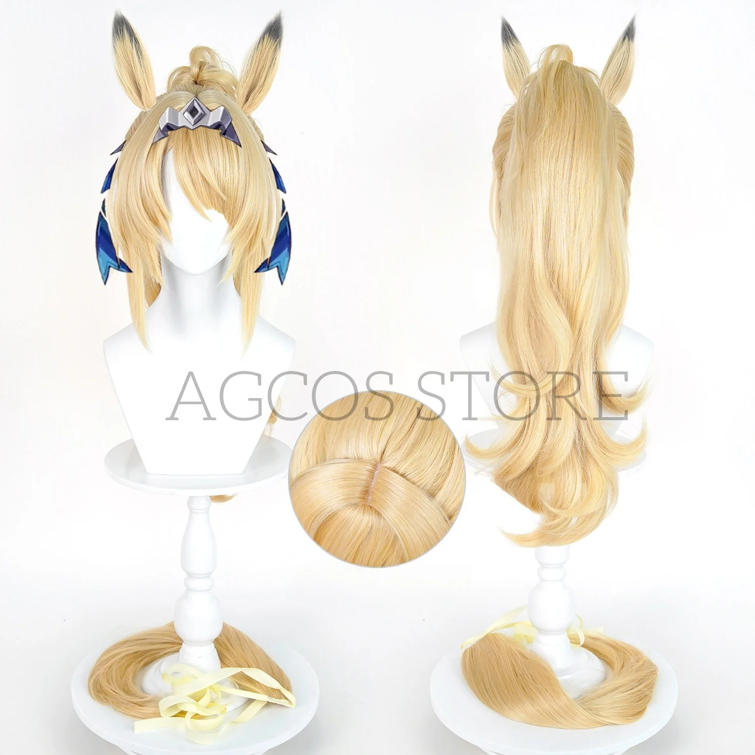 AGCOS Zenless Zone Zero Sigrid De L'Azur Cosplay Wig Game Zenless Zone Zero Hair Cosplay Wigs