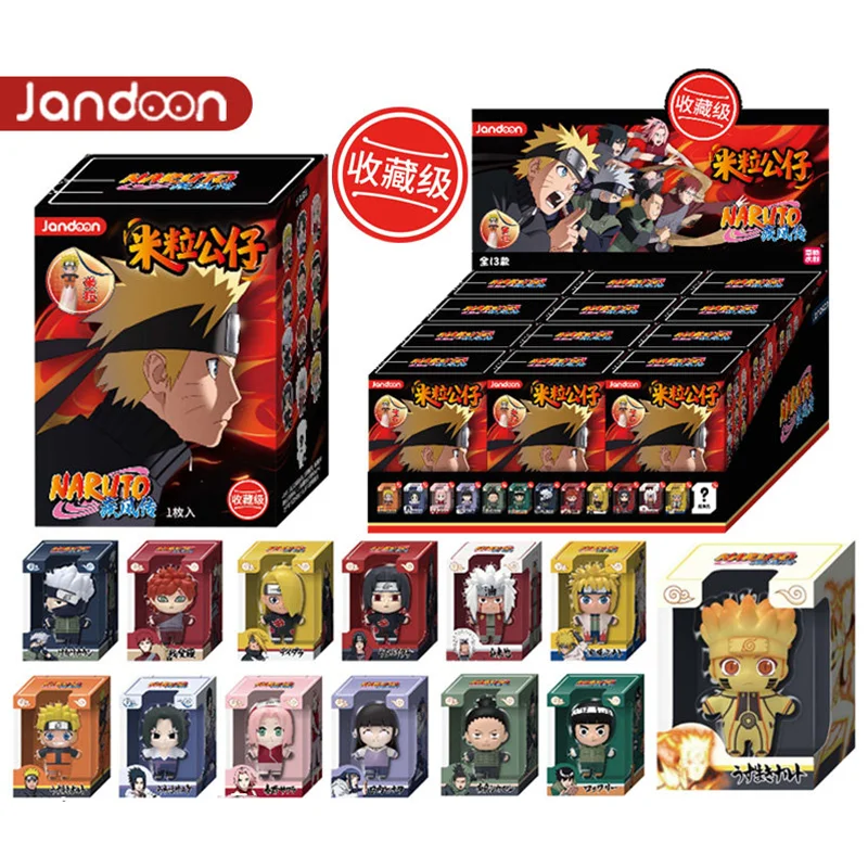 

Оригинальная фигурка Наруто Узумаки JANDOOM из аниме, коллекционная кукла-рисовое зернышко, сюрприз-бокс, настольное украшение, модель, детская игрушка