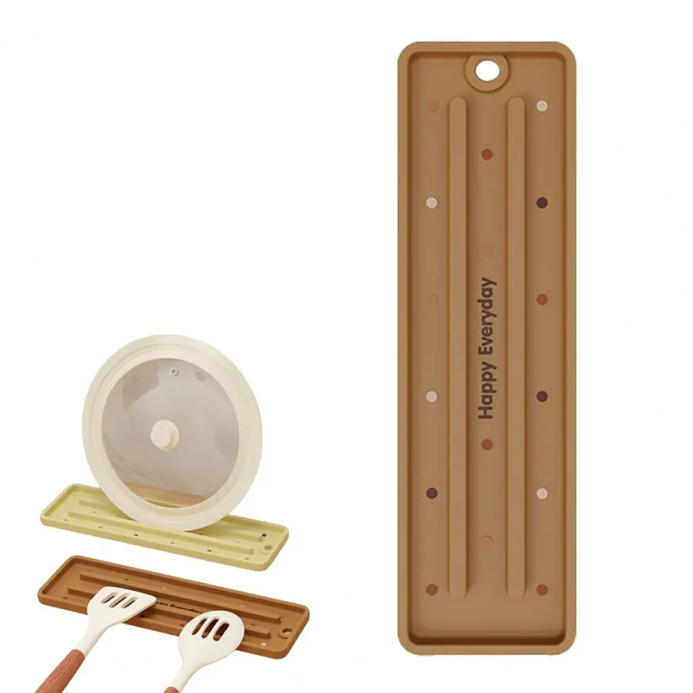 Kitchen Heat Resistant Pot Lid Pad Anti-Slip Silicone Pot Lid Holder Non-Stick Silicone Mat Easy to Clean Pot Lid Stand
