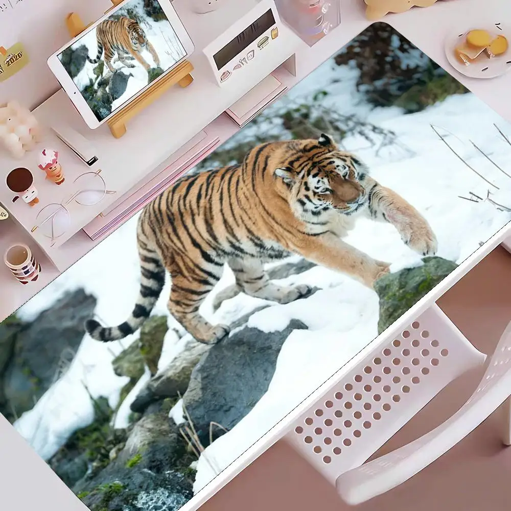 

Siberian tiger Mouse Pad E-sports gaming mouse pad oversized personalized desk pad keyboard mouse pad