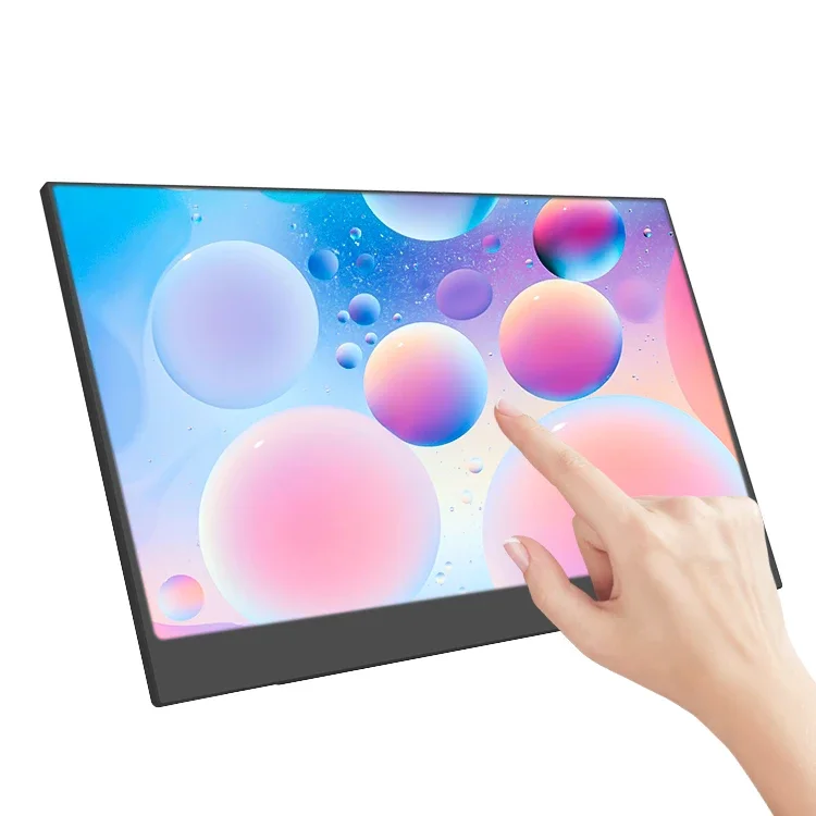 Fabrik Großhandel 15,6 Zoll Touchscreen Tragbarer Monitor 1920x1080 USB Typ-C HDM Eingang